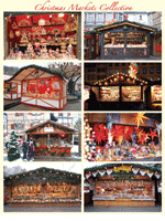european christmas market greeting cards